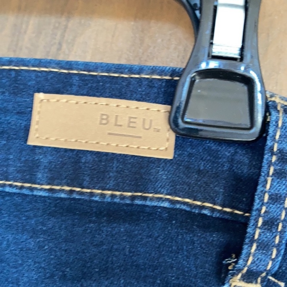 Bleu high rise stretch denim short w tummy control raw hem 14W - Picture 11 of 16
